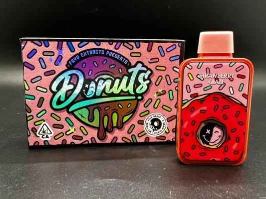 fryd donuts strawberry glaze