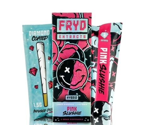 pink slushie fryd with preroll