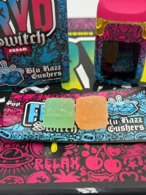 fryd pink pusha pop + blue razz gushers