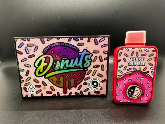 fryd donuts cherry crumble disposable