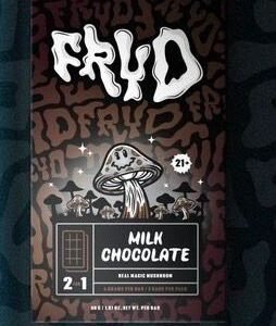 fryd milk chocolate mushroom bar