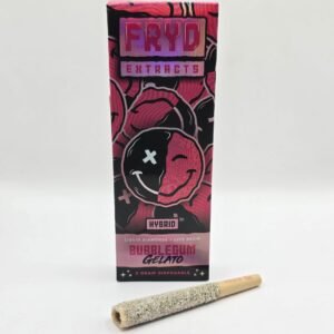 fryd bubblegum gelato with prerolls