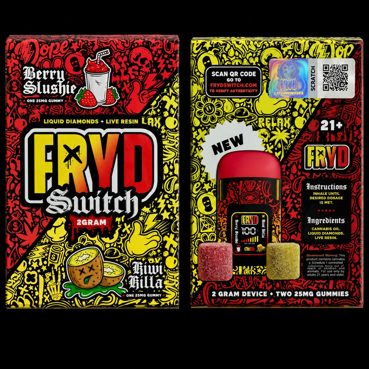 fryd kiwi killa + berry slushie fryd kiwi killa + berry slushie