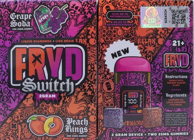 Fryd Peach Rings + Grape Soda